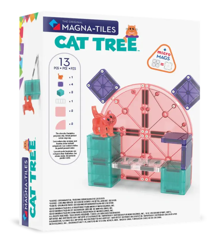Magna Tiles Cat Tree 13ST | Magnetische tegels met kat