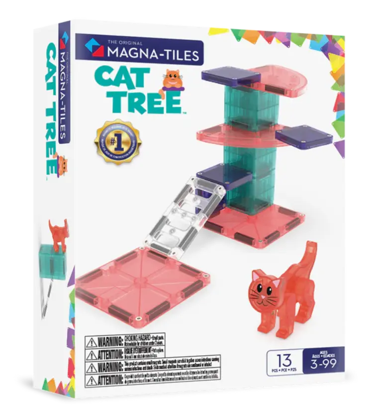Magna Tiles Cat Tree 13ST | Magnetische tegels met kat