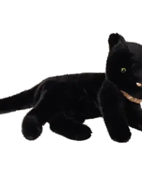 Maileg Sleeping kitten plush edium black Maileg Sleeping kitten plush edium black