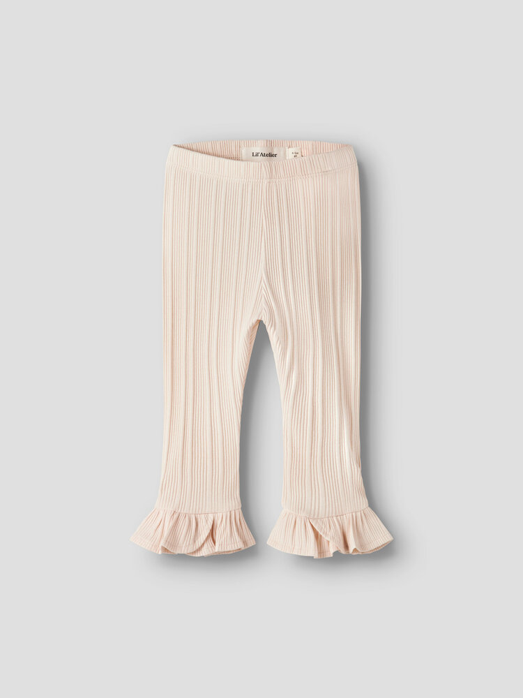 Lil Atelier legging voor baby's slim fit novelle peach