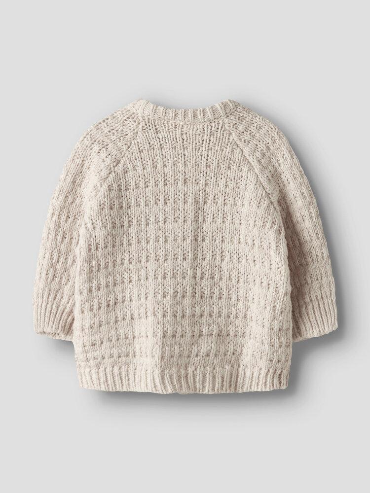 Lil Atelier baby vestje Novelle Peach melange