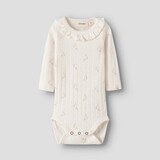 Lil Atelier 13251095 NBFRACHELLO RIA LS SLIM BODY LIL Coconut Milk FLOWER