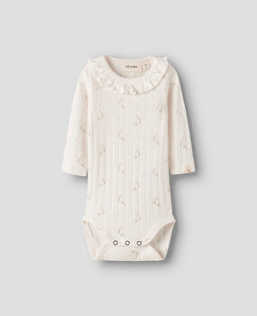 Lil Atelier 13251095 NBFRACHELLO RIA LS SLIM BODY LIL Coconut Milk FLOWER