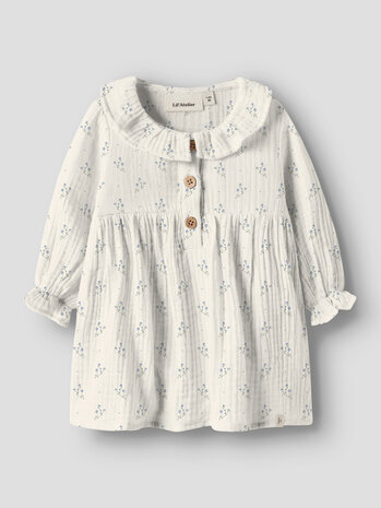 Lil Atelier 13251094 NBFBALIA LS LOOSE BODY DRESS LIL Coconut Milk