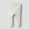 Lil Atelier legging voor baby's met hartjes print coconut milck Lil Atelier legging voor baby's met hartjes print coconut milck