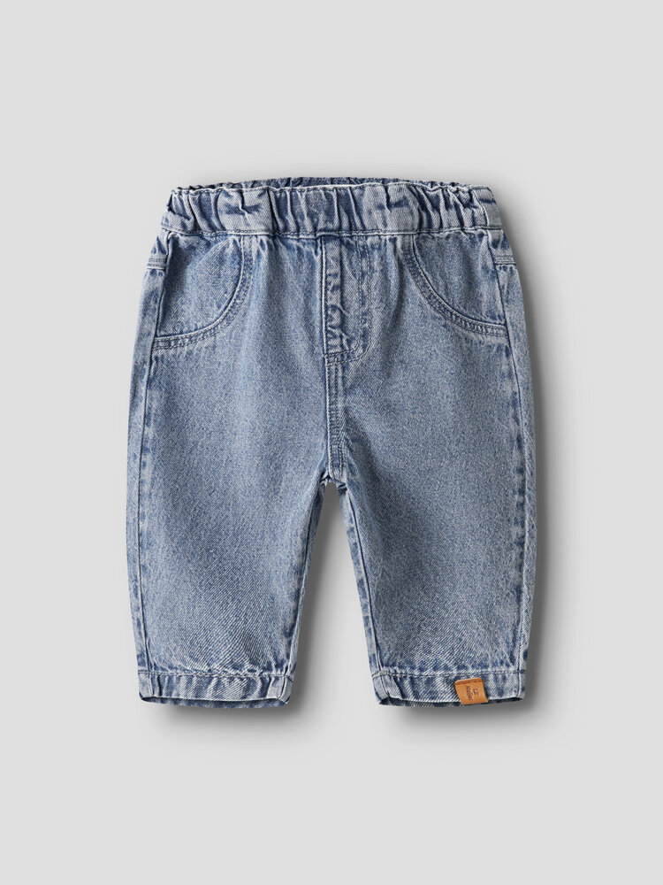 Lil Atelier baby spijkerbroek met verstelbare taille