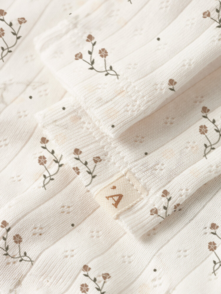 Lil Atelier 13251103 NBFRACHELLO RIA SLIM LEGGINGS LIL Coconut Milk FLOWER