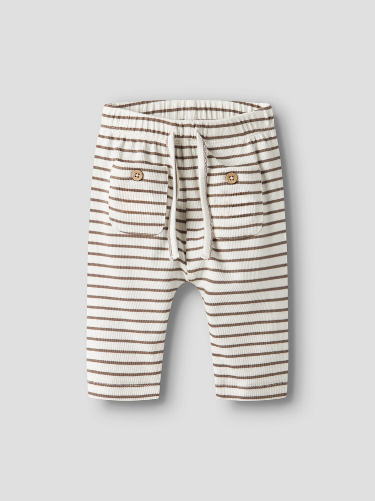 Lil Atelier baby broekje loose fit coconut milk