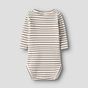 Lil Atelier slim fit rib romper lange mouw met streepjes Lil Atelier slim fit rib romper lange mouw met streepjes