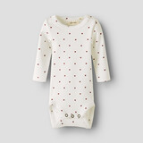Lil Atelier 13221387 NBFGAGO LS SLIM BODY LIL NOOS Coconut Milk HEART