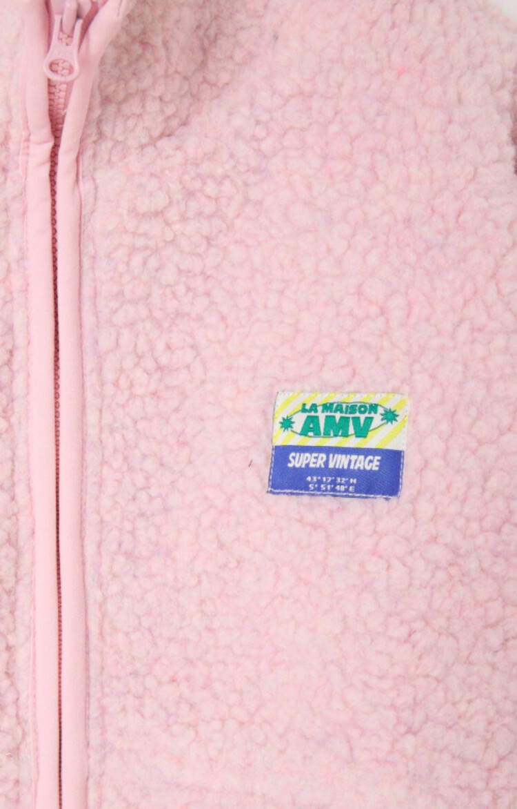 American Vintage teddy jas Hoktown roze