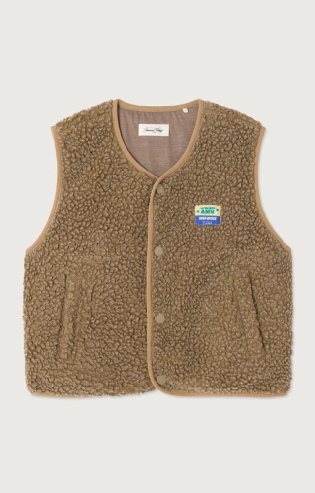 American Vintage teddy bodywarmer bruin