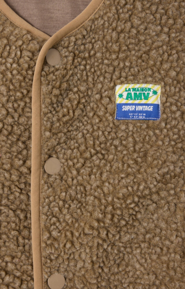 American Vintage teddy bodywarmer bruin