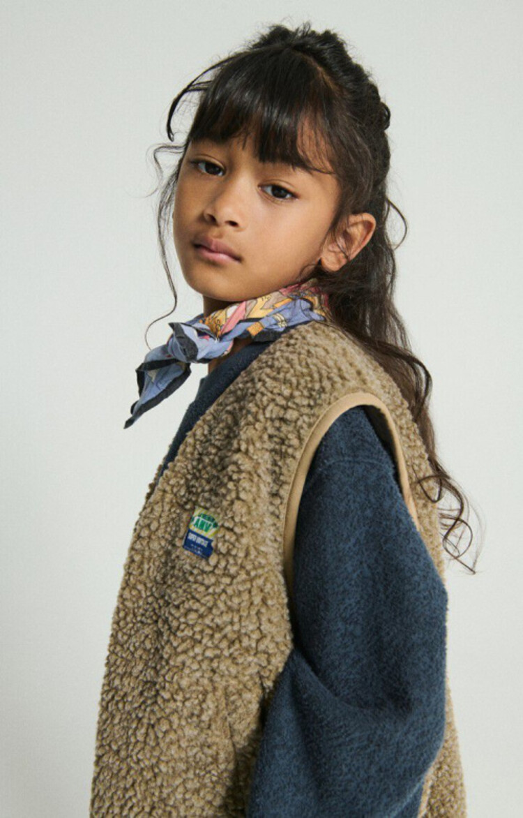 American Vintage teddy bodywarmer bruin