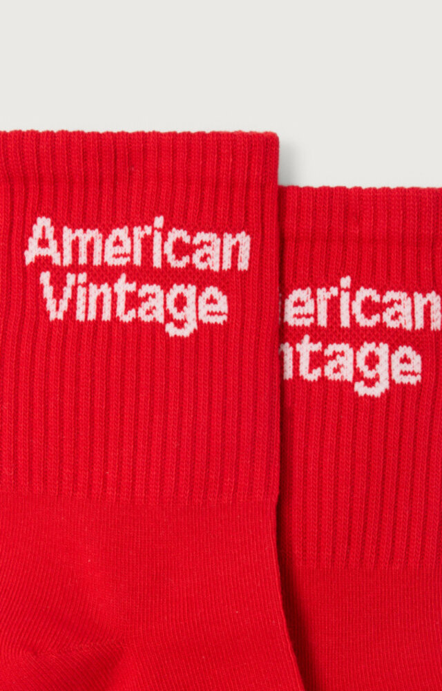 American Vintage rode kindersokken Clypsun Ladybird