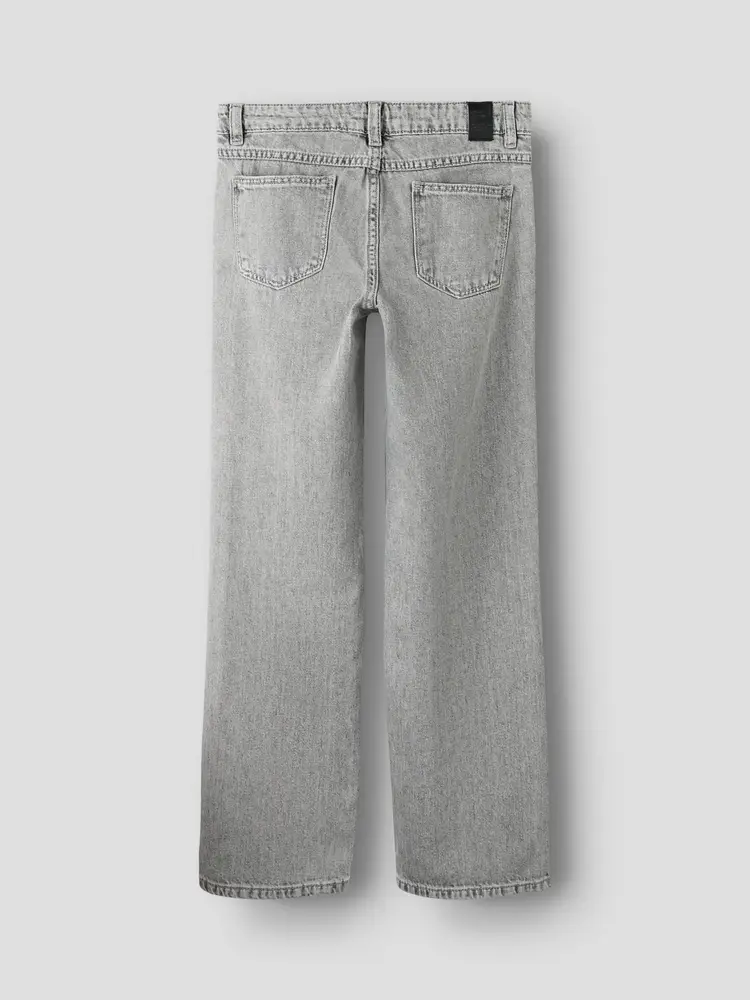 Name It straight fit jeans grey – jeans met strass details