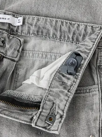 Name It straight fit jeans grey – jeans met strass details Name It straight fit jeans grey – jeans met strass details