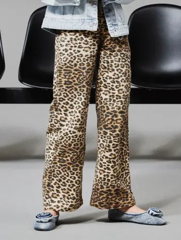 Name It 13241505 NKFROSE WIDE TWI PANTS 4444-TD NOOS Brown