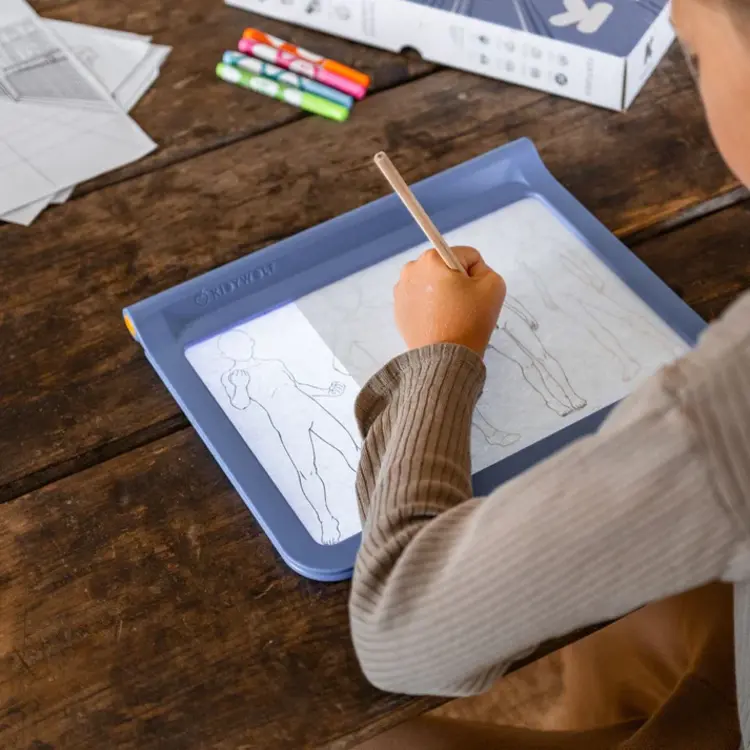Kidywolf Kidydraw Pro Manga lichtgevende tablet blauw