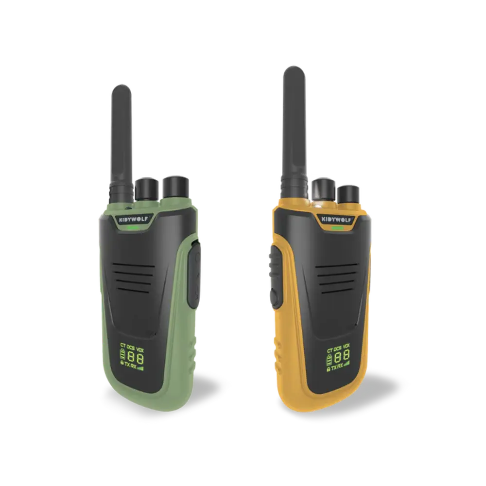Kidywolf KIDYTALK Walkie talkies groen-mosterdgeel
