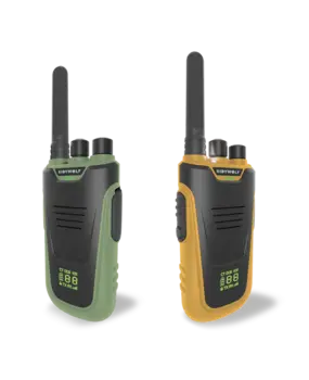 Kidywolf KIDYTALK Walkie talkies groen-mosterdgeel