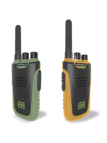 Kidywolf KIDYTALK Walkie talkies groen-mosterdgeel