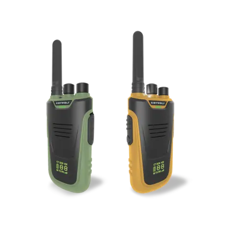 Kidywolf KIDYTALK Walkie talkies groen-mosterdgeel