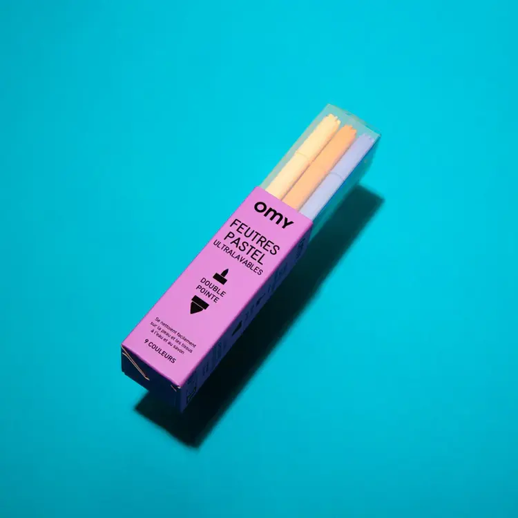 OMY dubbelzijdige stiften pastelkleuren – 9 stuks