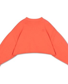 Repose 21. Crop heart sweater coral dusk