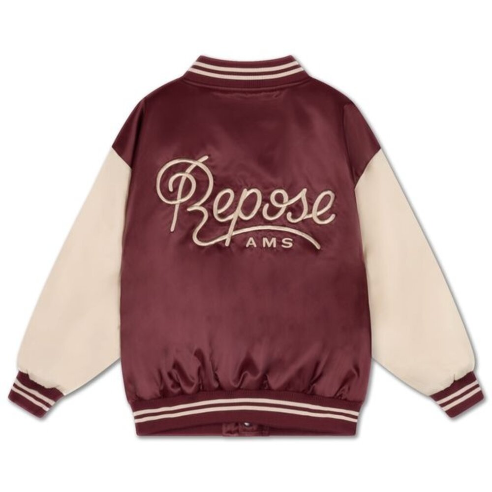 Repose baseball jack cherrywood color block Repose baseball jack cherrywood color block