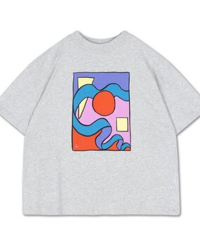 Repose 56. Boxy tee grey melange Repose 56. Boxy tee grey melange