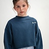 Repose 21. crop heart sweater deep sea blue