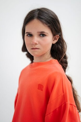 Repose cropped sweater coral dusk