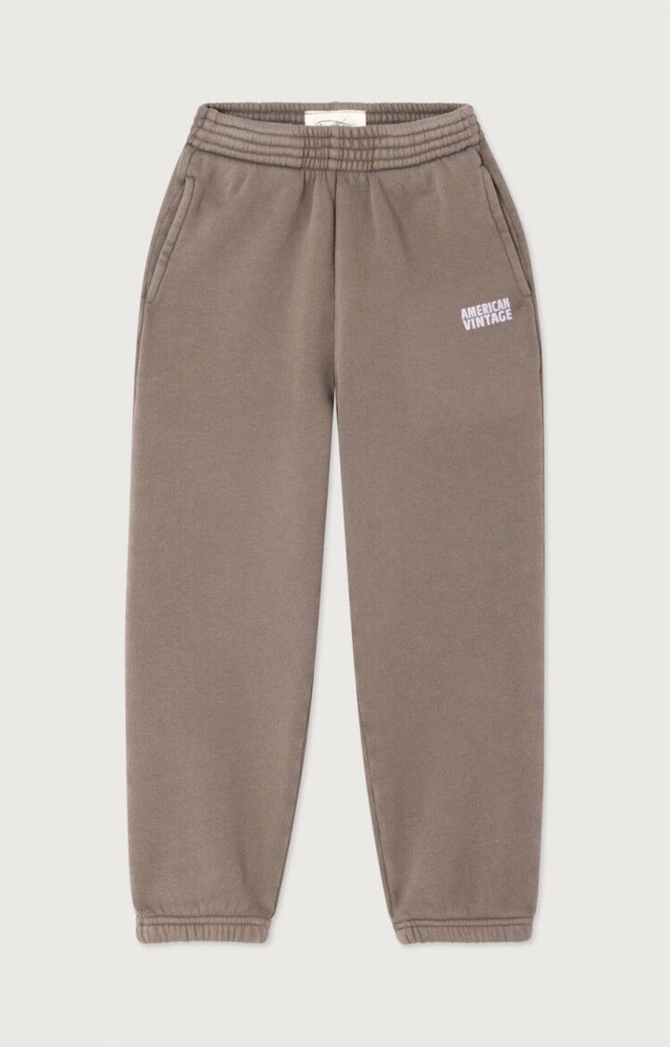 American Vintage bruine joggingbroek met logo