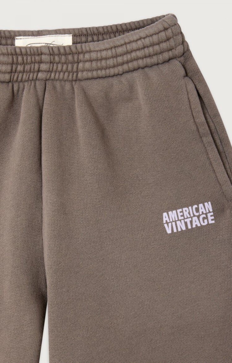 American Vintage bruine joggingbroek met logo