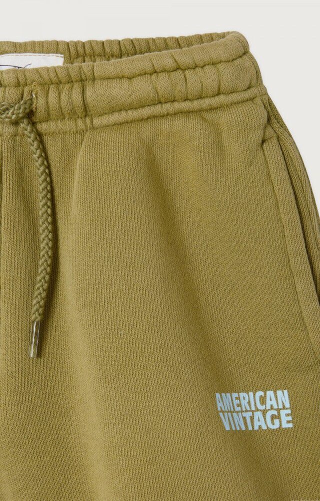American Vintage groene short Izubird met logo
