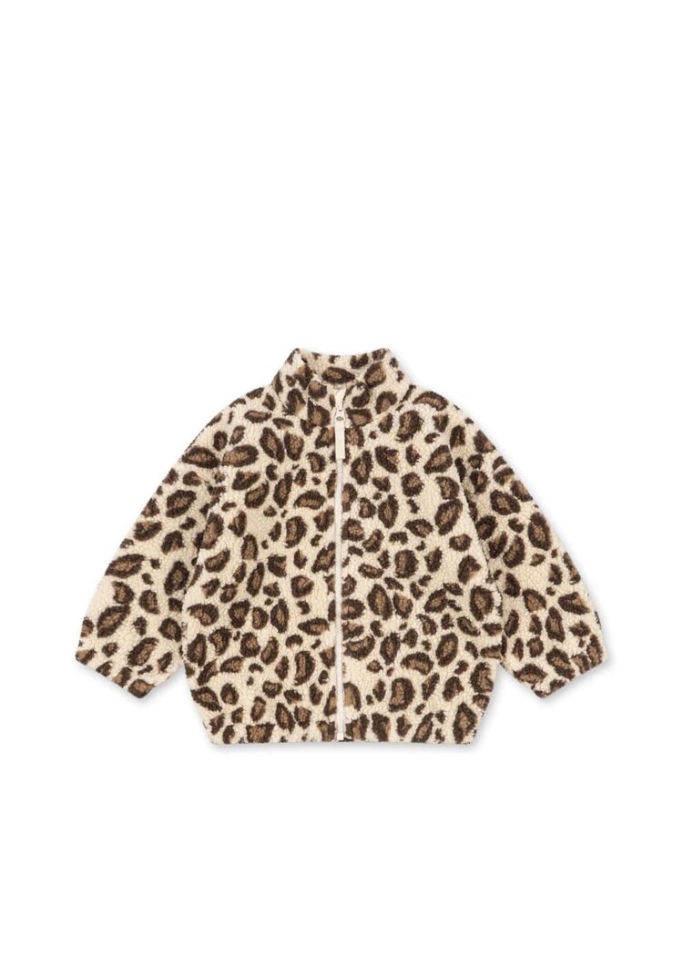 Konges Slojd Jody teddy jas leopard print