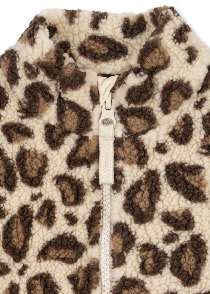 Konges Slojd Jody teddy jas leopard print