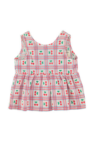 Piupiuchick Top | ecru w/ cherries allover
