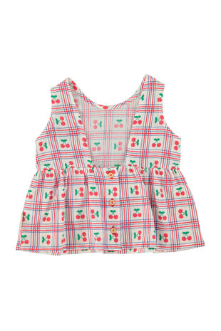 Piupiuchick mouwloze top met kersenprint