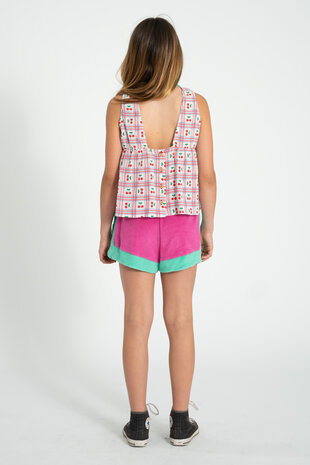 Piupiuchick mouwloze top met kersenprint