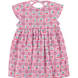 Piupiuchick Short dress | lilac w/ cherries allover