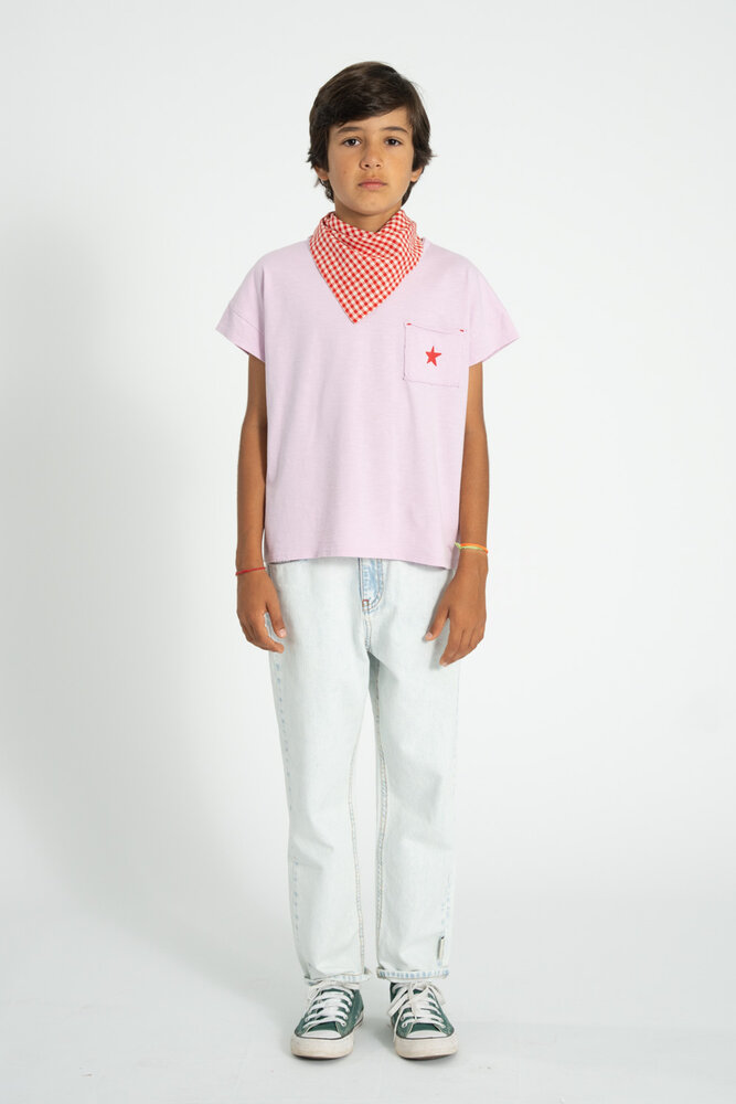 Piupiuchick Unisex trousers | washed light blue denim