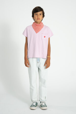 Piupiuchick Unisex trousers | washed light blue denim