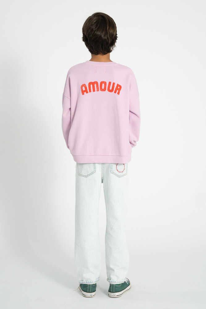 Piupiuchick lichtblauwe unisex jeans in gewassen denim