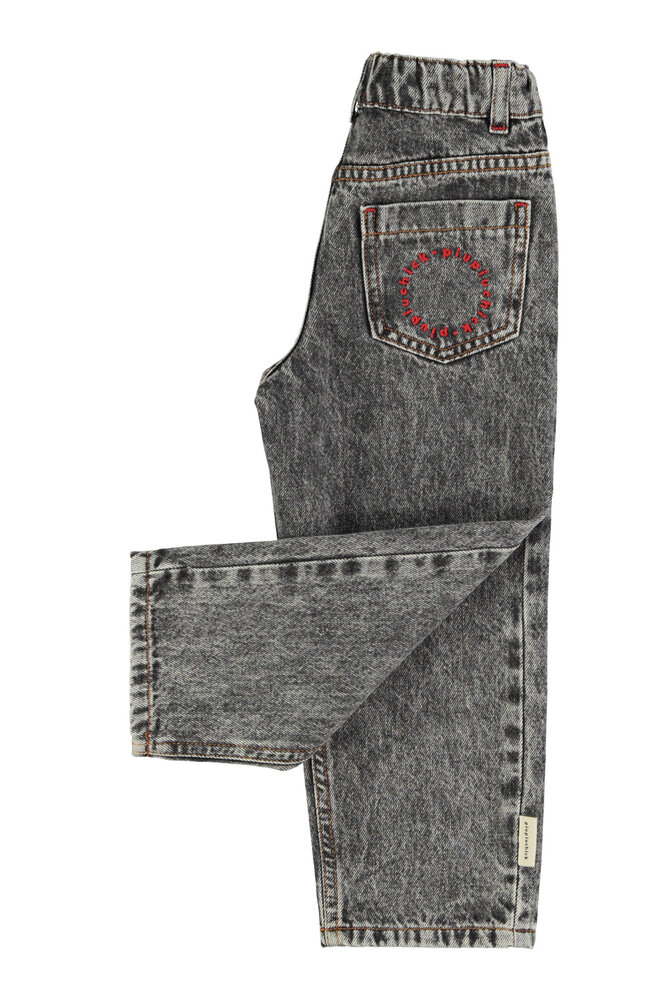 Piupiuchick Unisex trousers | washed black denim ss26