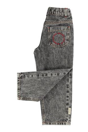 Piupiuchick Unisex trousers | washed black denim ss26