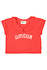 T’shirt w/ peter pan collar| red w/ "amour" print