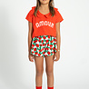 Piupiuchick T’shirt w/ peter pan collar| red w/ "amour" print