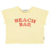 Piupiuchick T’shirt | light yellow w/ "beach bar" print